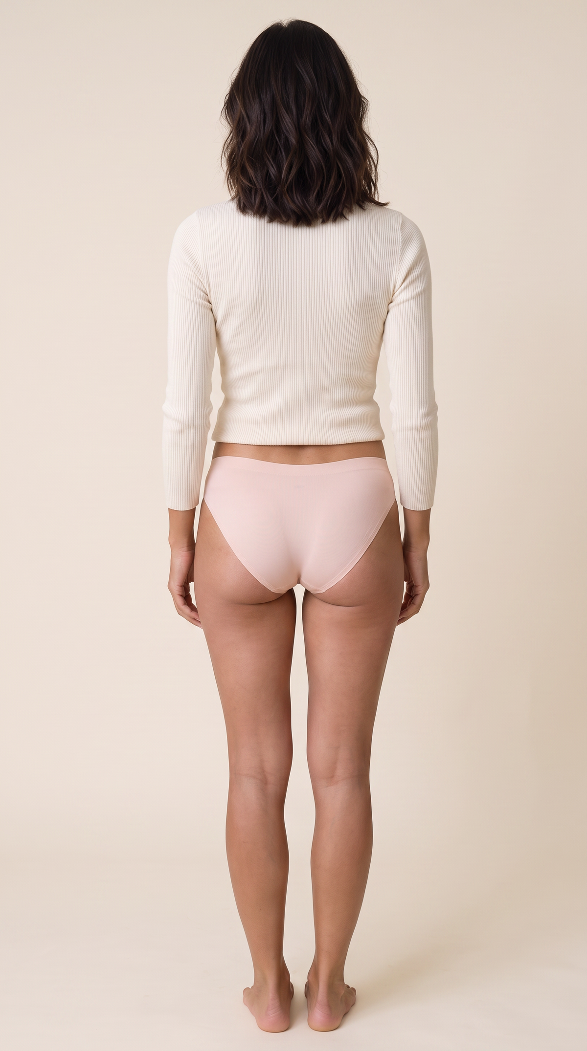 Nude Ribbed Bikini Thong (3-Pack)