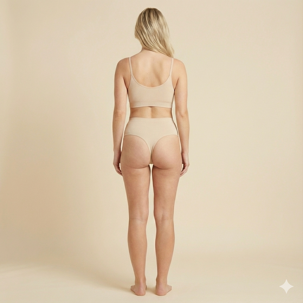 Ribbed Mid-Rise Thong (3-Pack)