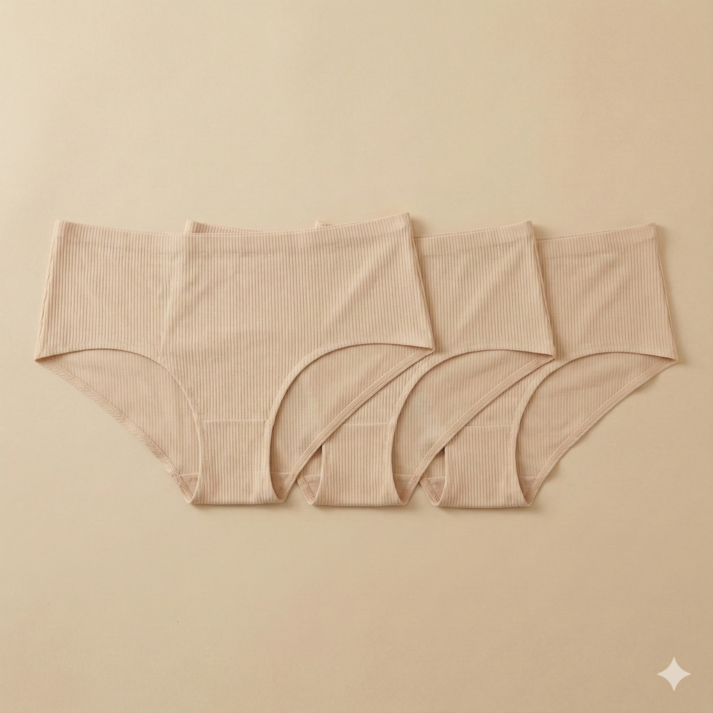 Ribbed Full Coverage Brief (3-Pack)